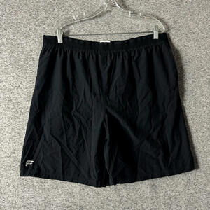 Fabletics Men's XXL 2XL Solid Black Linerless Athletic Running Shorts